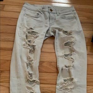 American Eagle super stretch light wash jeggings